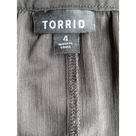 Torrid Crepe Cage Neck Swing Top - Picture 3 of 5